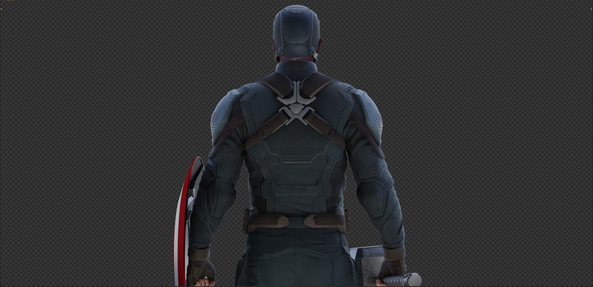 Captain America Steve Rogers from Avengers Endgame 3D model_5