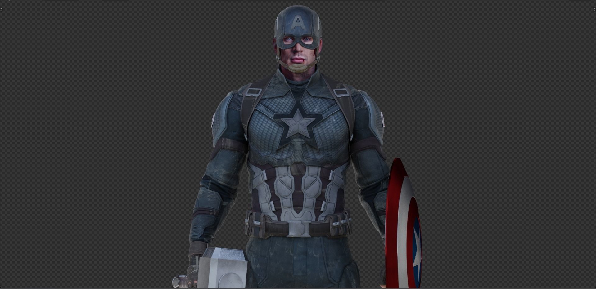 Captain America Steve Rogers from Avengers Endgame 3D model_4