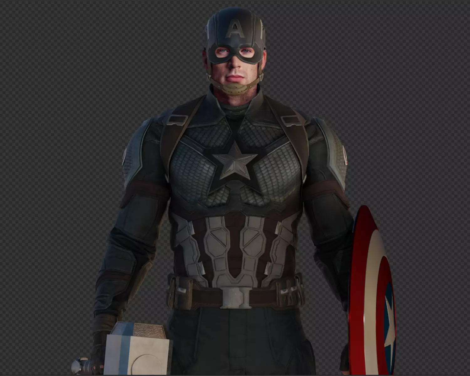 Captain America Steve Rogers from Avengers Endgame 3D model_0