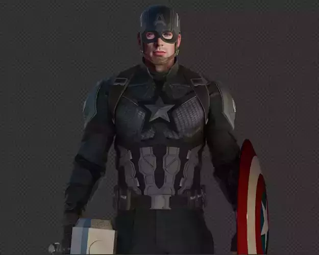 Captain America Steve Rogers from Avengers Endgame 3D model