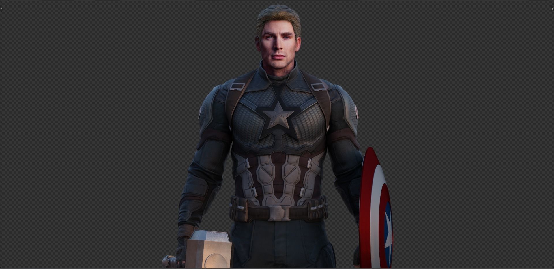 Captain America Steve Rogers from Avengers Endgame 3D model_11