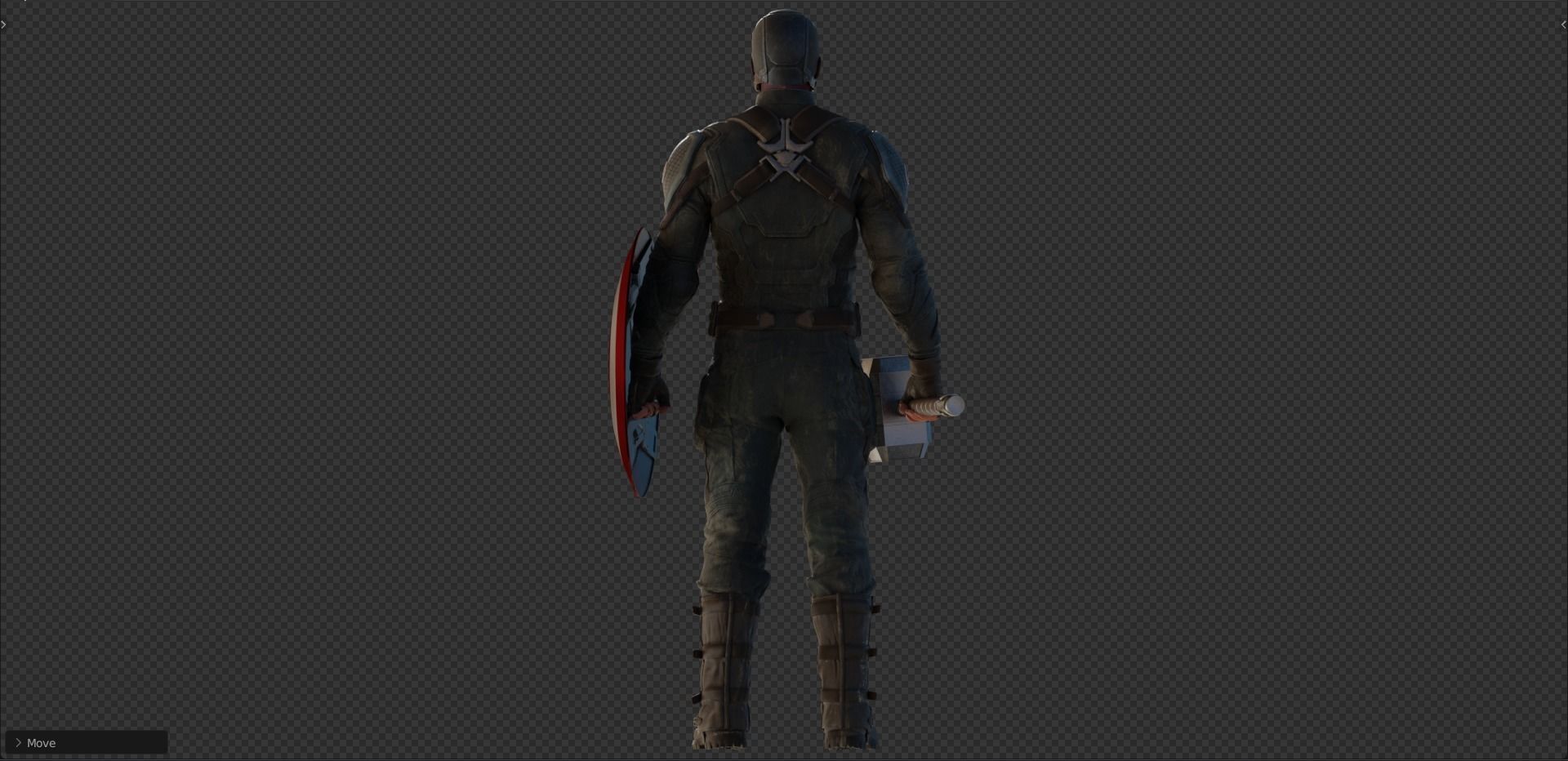 Captain America Steve Rogers from Avengers Endgame 3D model_16