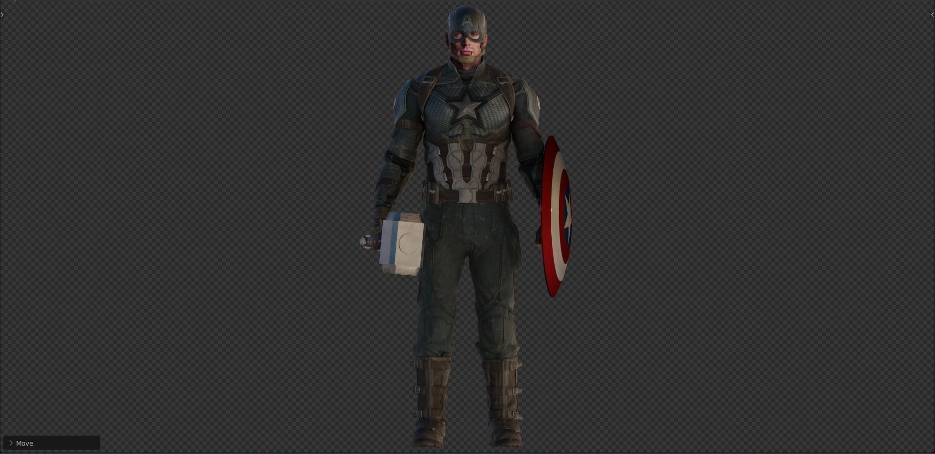 Captain America Steve Rogers from Avengers Endgame 3D model_15