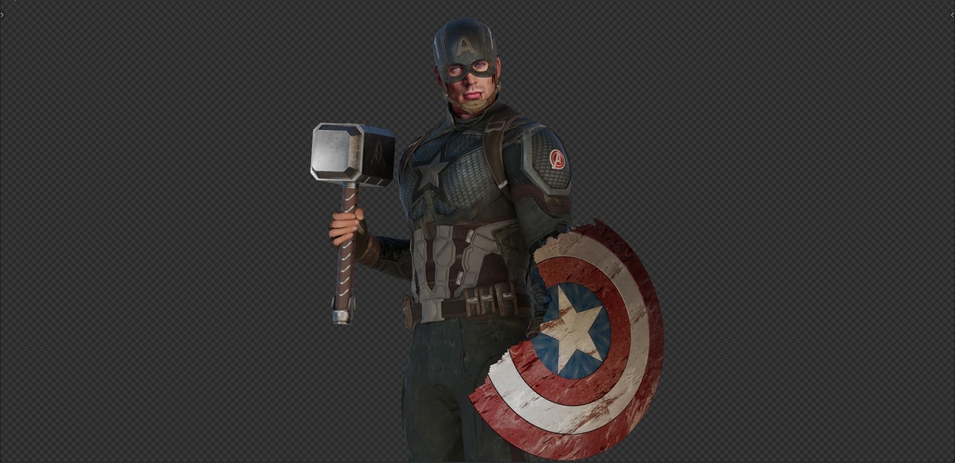 Captain America Steve Rogers from Avengers Endgame 3D model_17