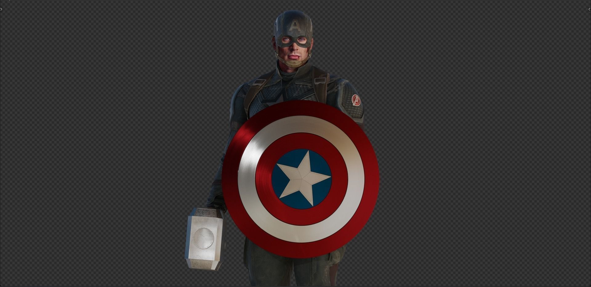 Captain America Steve Rogers from Avengers Endgame 3D model_19