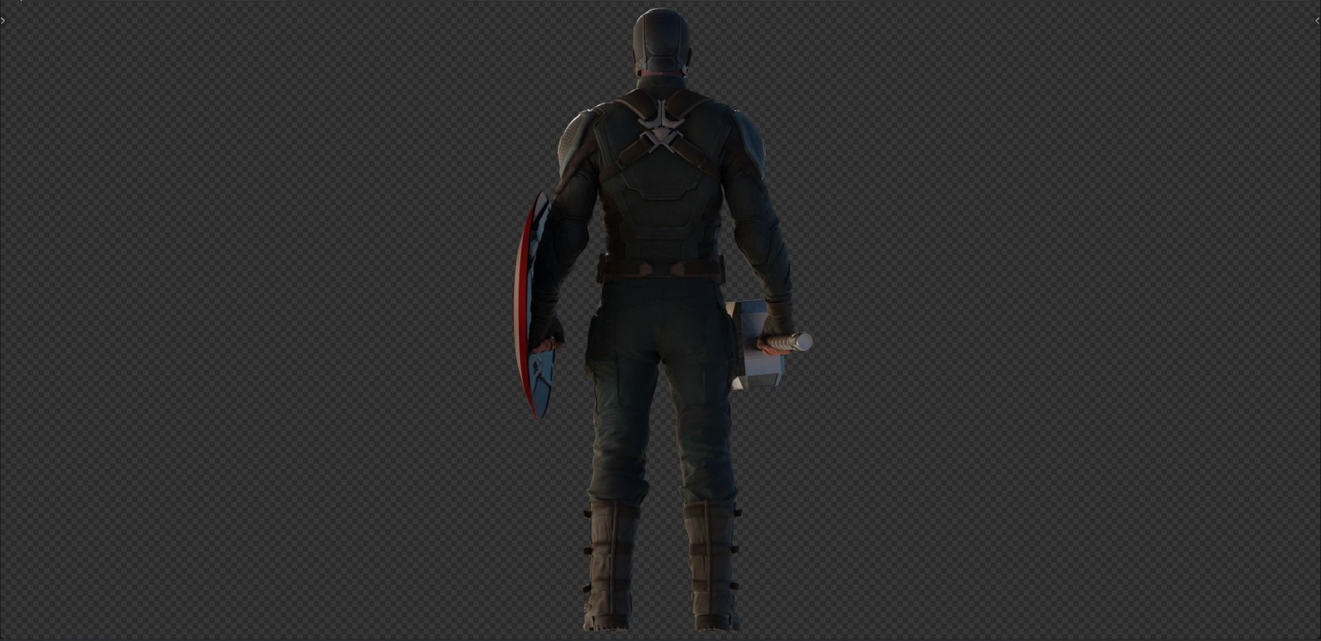 Captain America Steve Rogers from Avengers Endgame 3D model_14