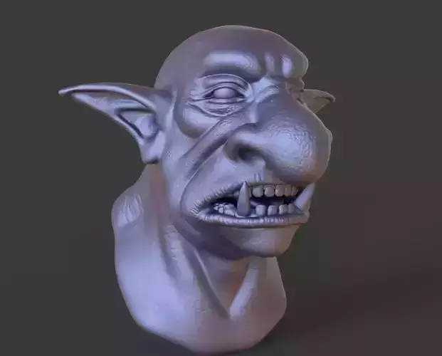 HEAD-Goblin8  high poly sculpt 3D model