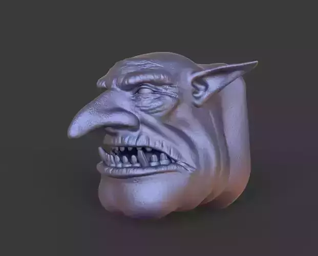 HEAD-Goblin9  high poly sculpt 3D model
