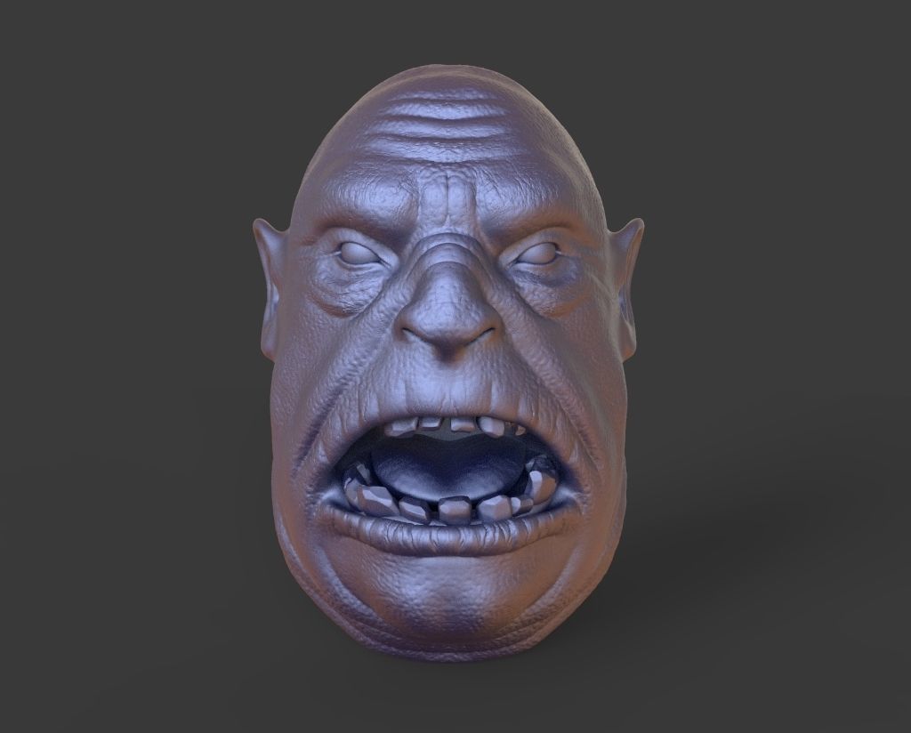 HEAD-Goblin10  high poly sculpt 3D model 3D model_3