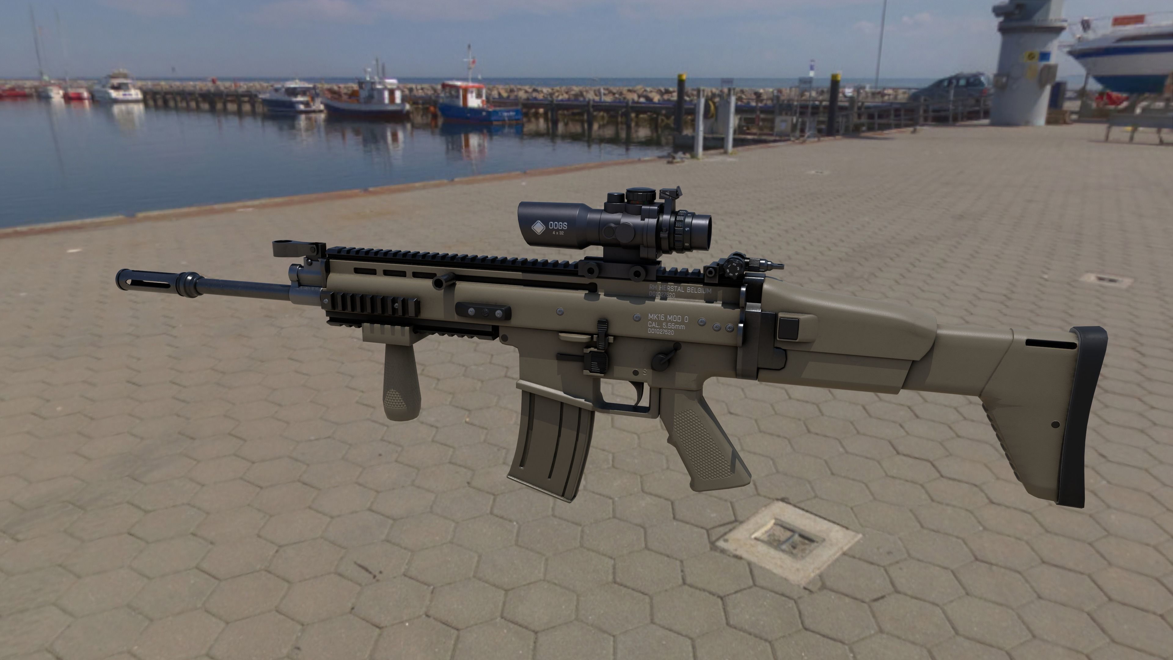 Scarl Low-poly 3D model_5