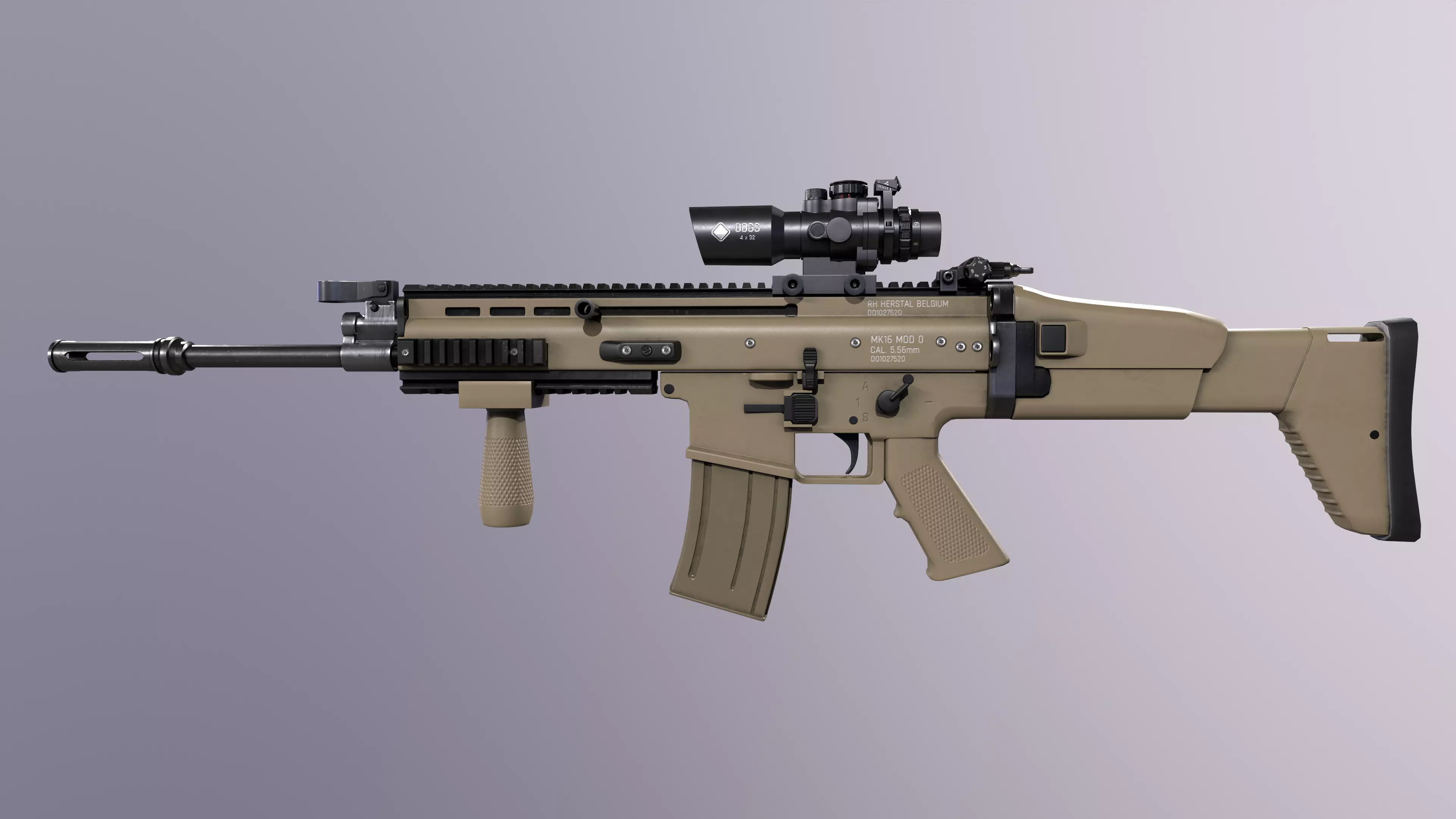 Scarl Low-poly 3D model_0