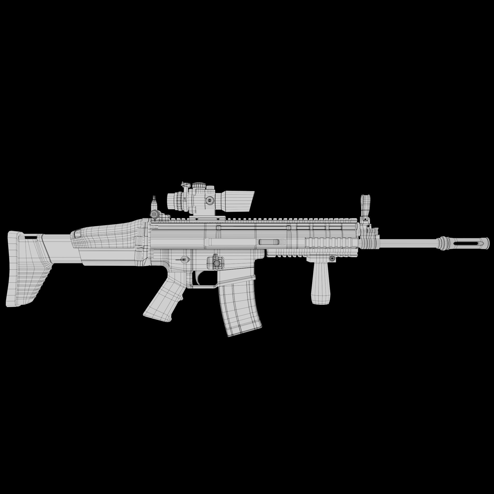 Scarl Low-poly 3D model_9