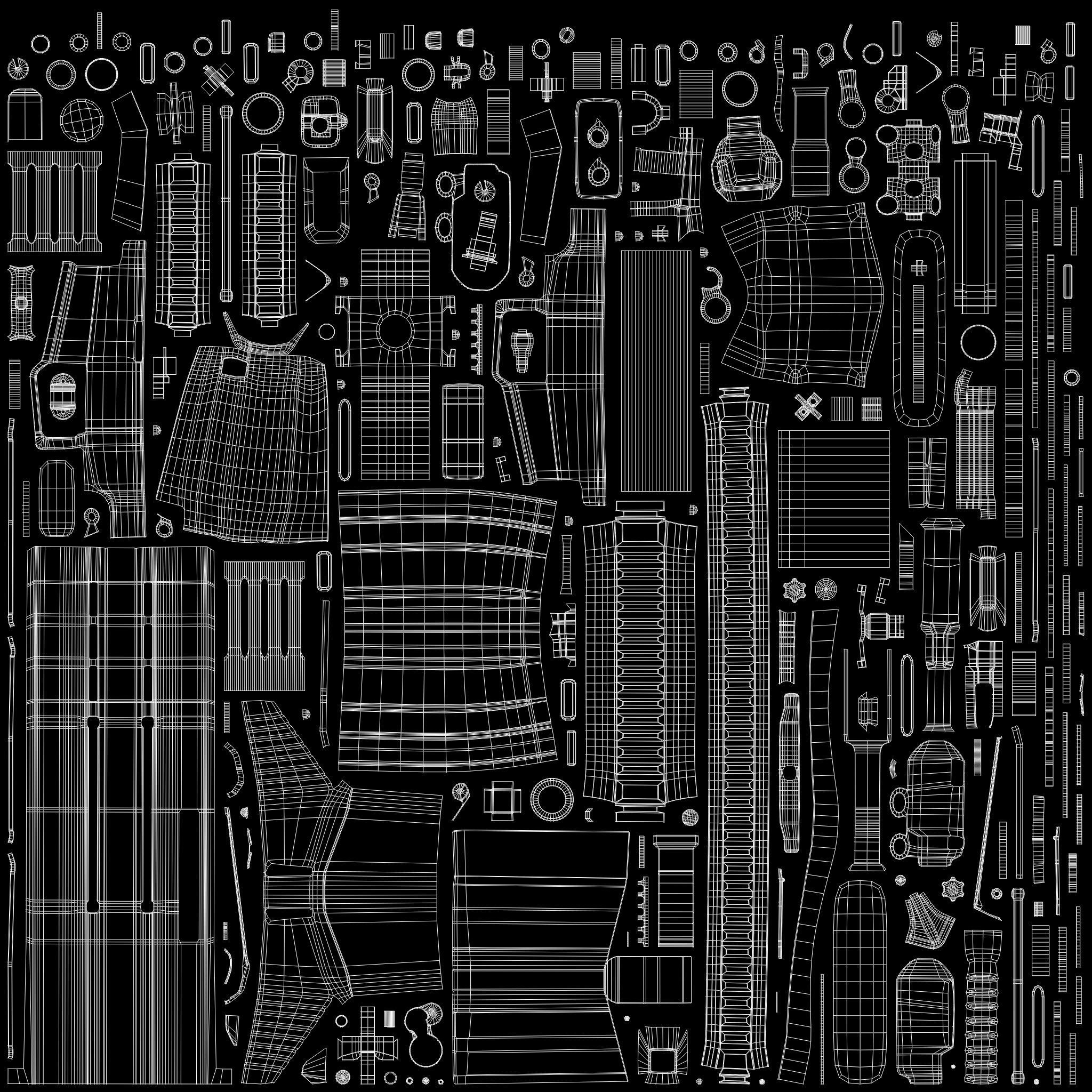 Scarl Low-poly 3D model_10