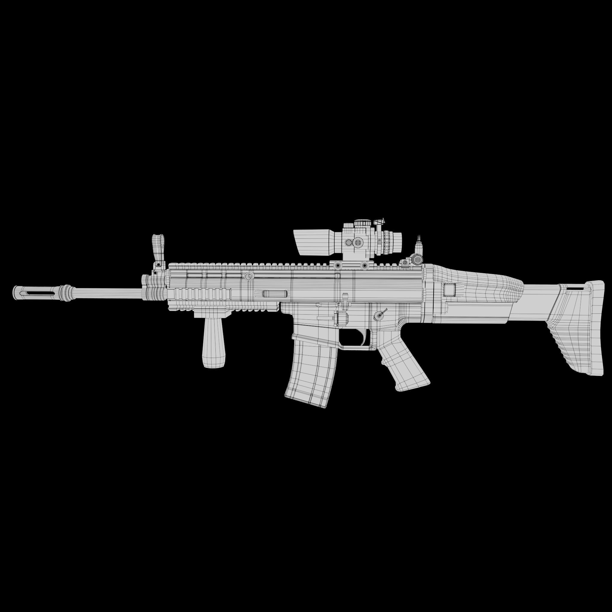 Scarl Low-poly 3D model_8