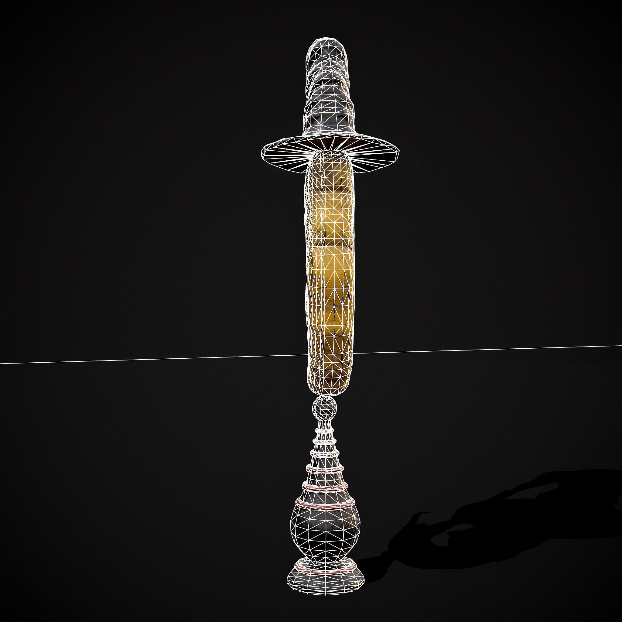 Moon and Cat  Low-poly 3D model_14