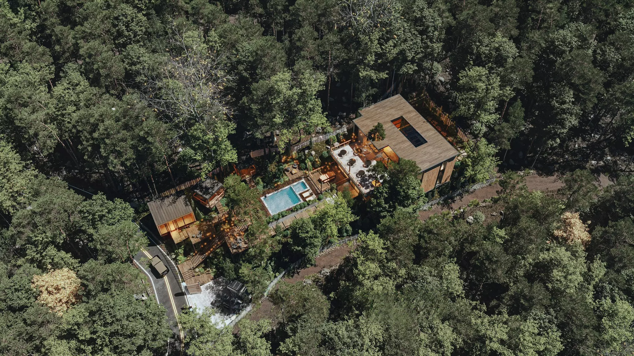 Forest House 3D model_0