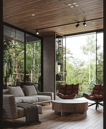 Forest House  3D model 7