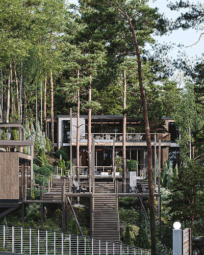 Forest House  3D model 3
