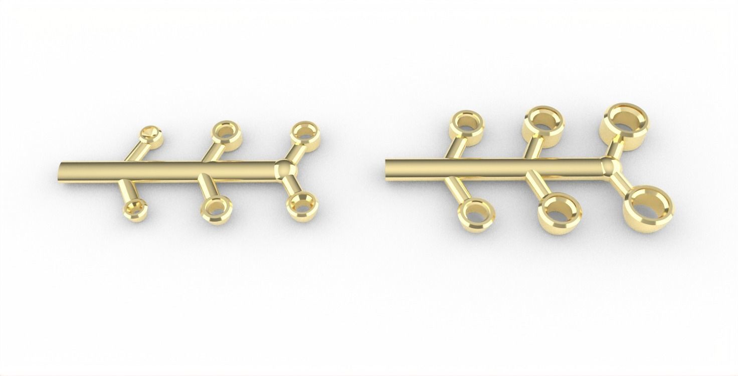 Collection Stone Setting  Ready made Chaton 3D print model_4