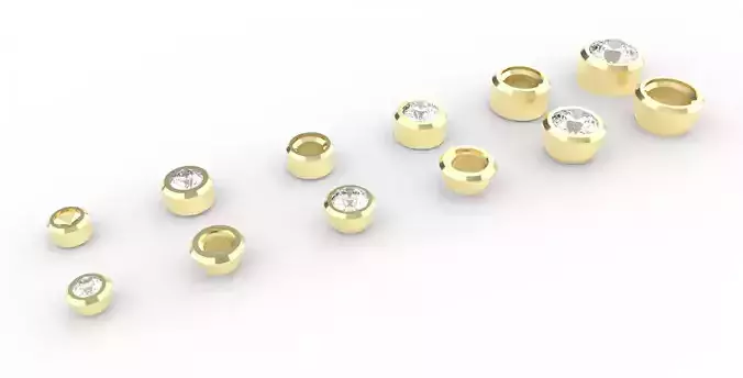 Collection Stone Setting  Ready made Chaton 3D print model