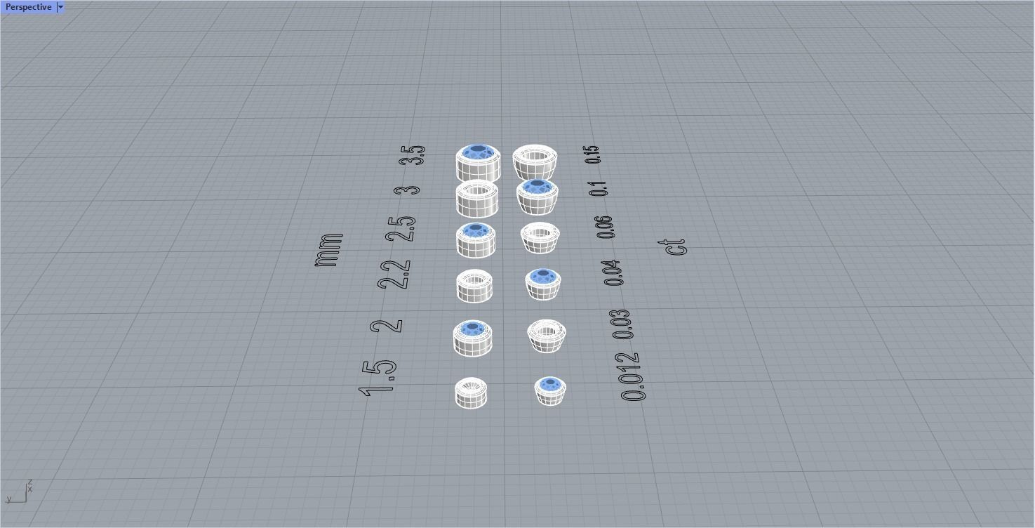 Collection Stone Setting  Ready made Chaton 3D print model_9