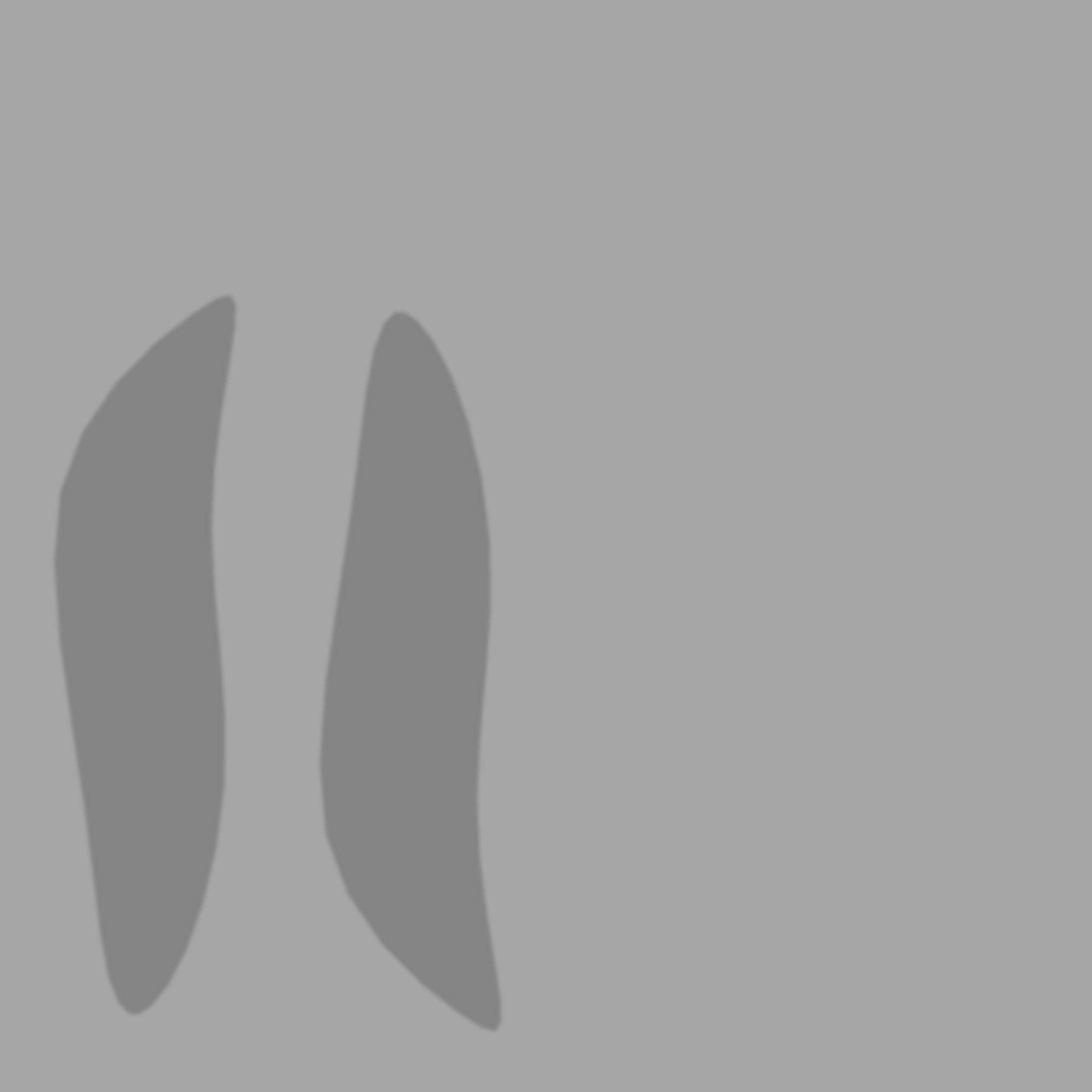 Furry Ears Tiara I01 Black - Headband Character Design Low-poly 3D model_21