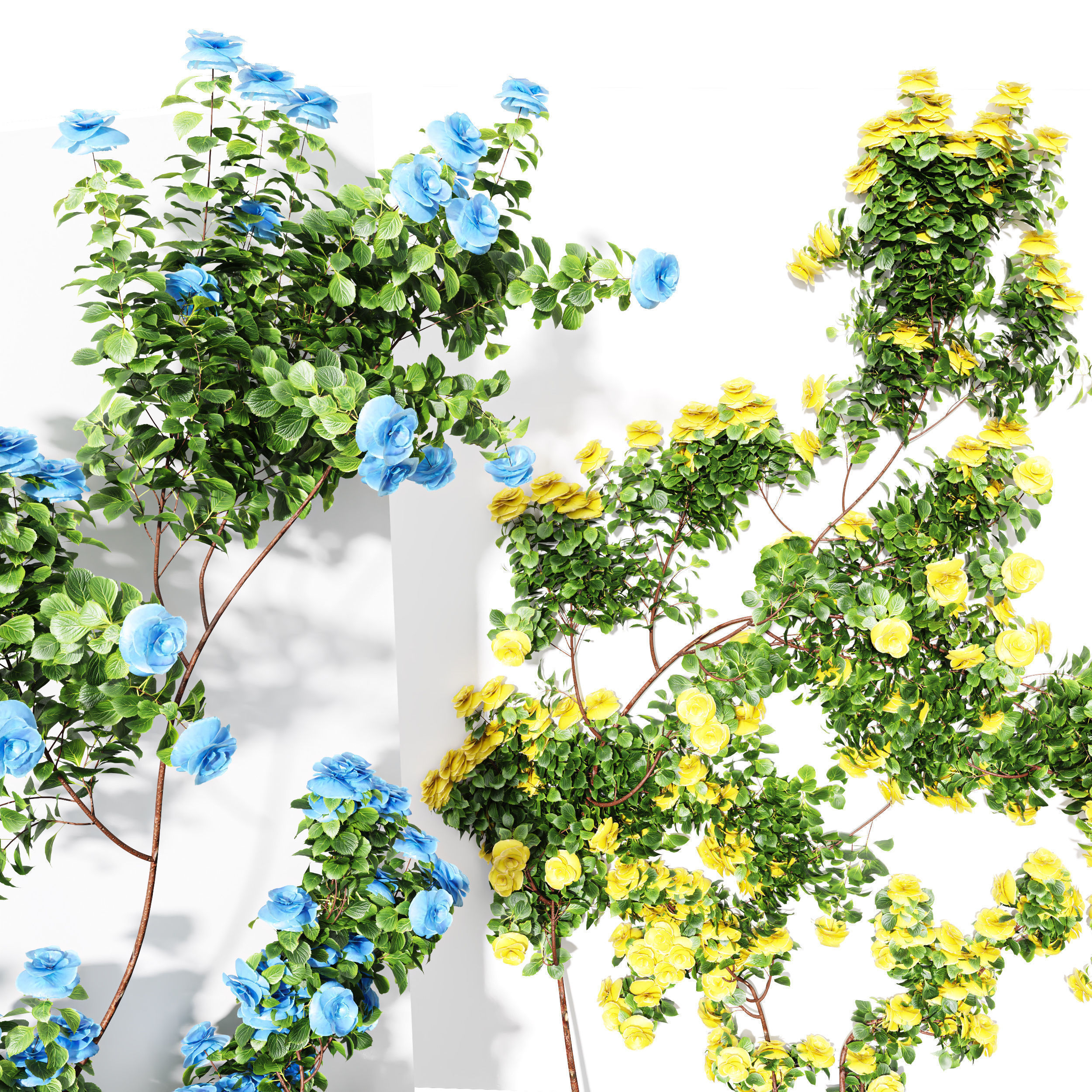 7 Different SETS of Plant Flower SET VOL69 3D Model Collection_11