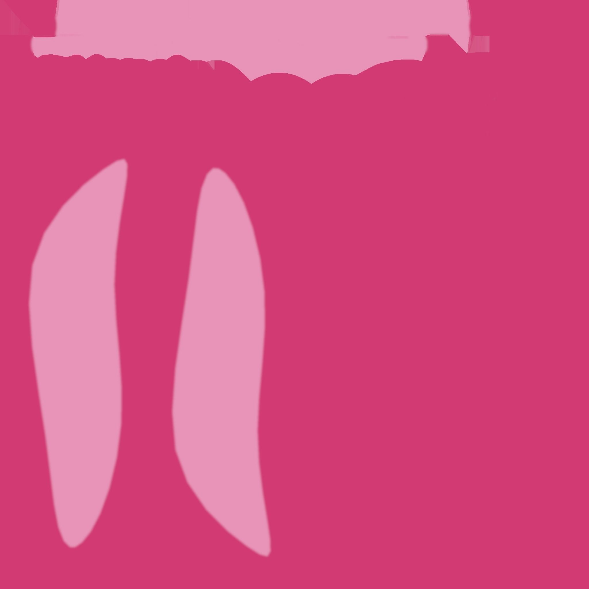 Furry Ears Tiara I02 Pink - Headband Character Design Low-poly 3D model_17