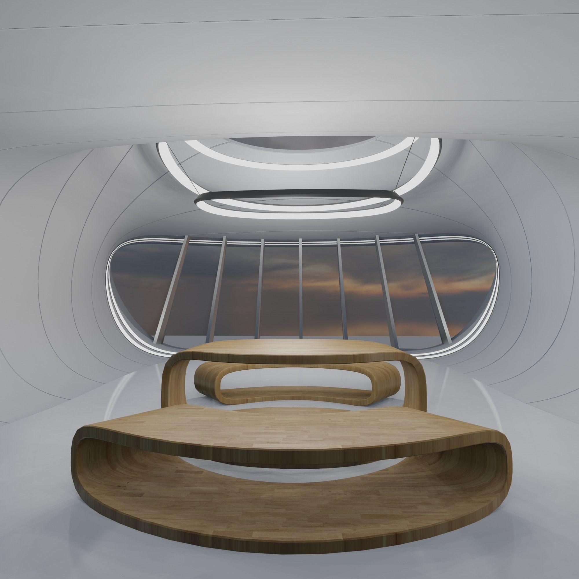 Sci fi interior 3D model_8