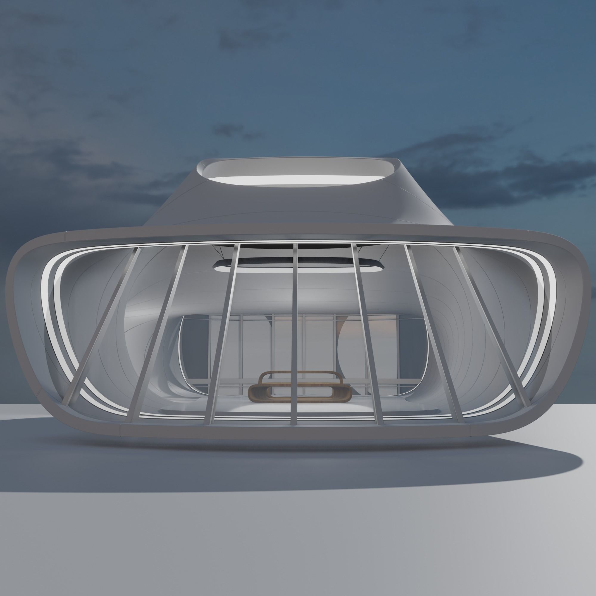 Sci fi interior 3D model_5