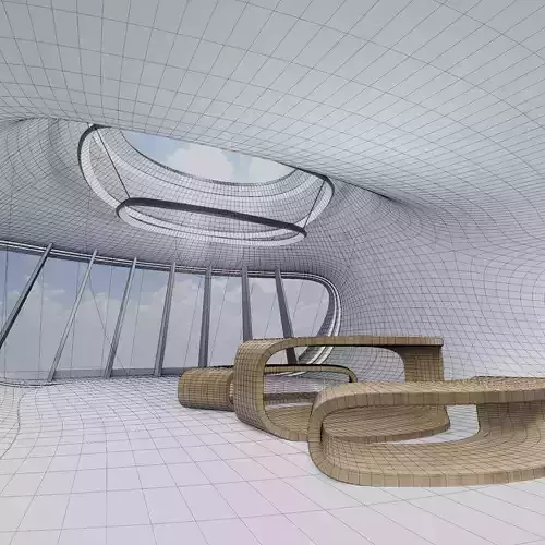 Sci fi interior 3D model Sci fi interior 3D model