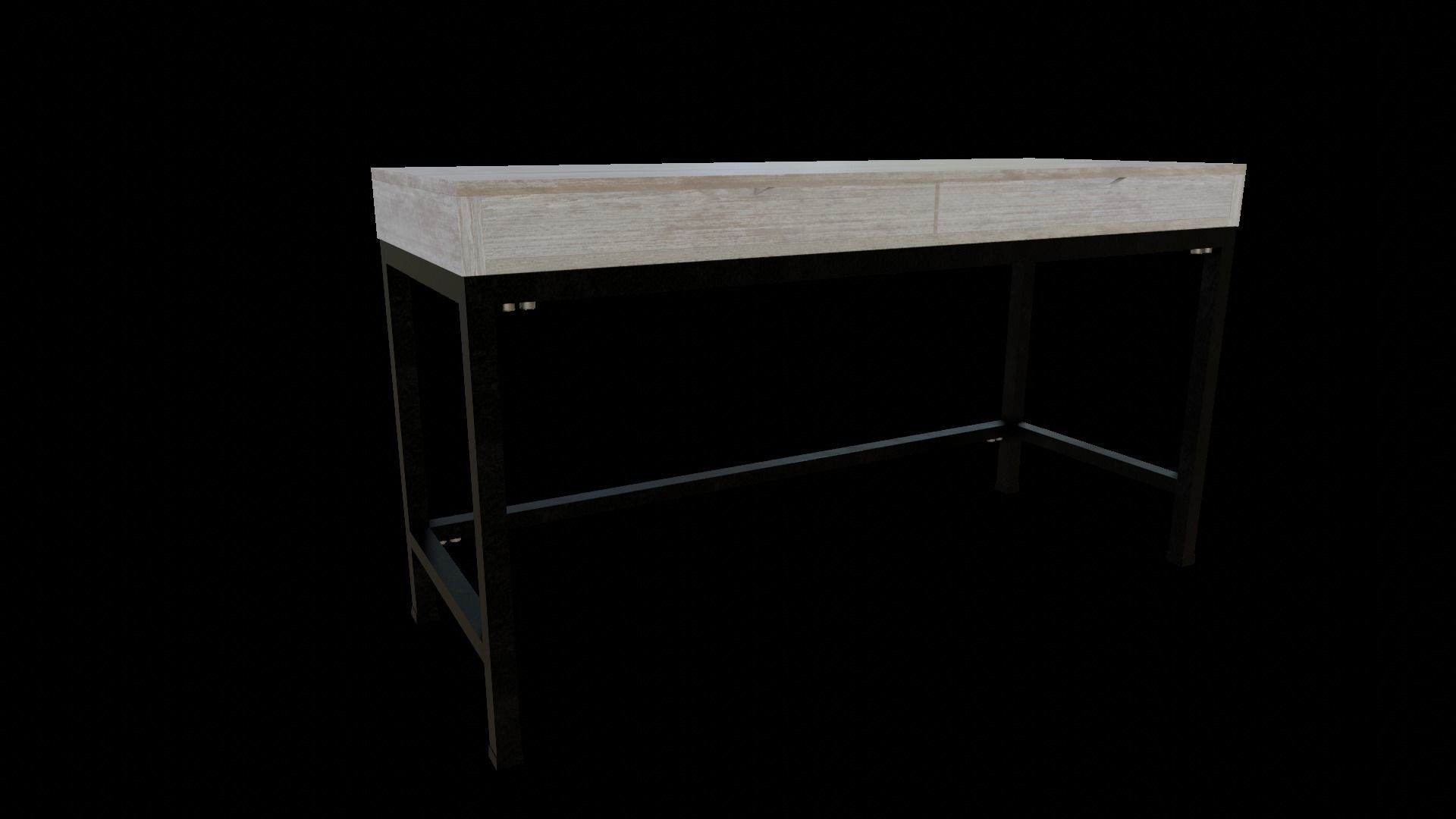 Desk Aerne-40 Low-poly 3D model_3