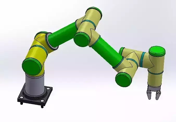 Robotic arm 6 DOF 3D model