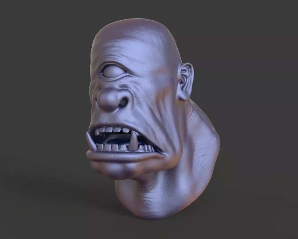 HEAD-F1 high poly sculpt 3D model 3D model_0