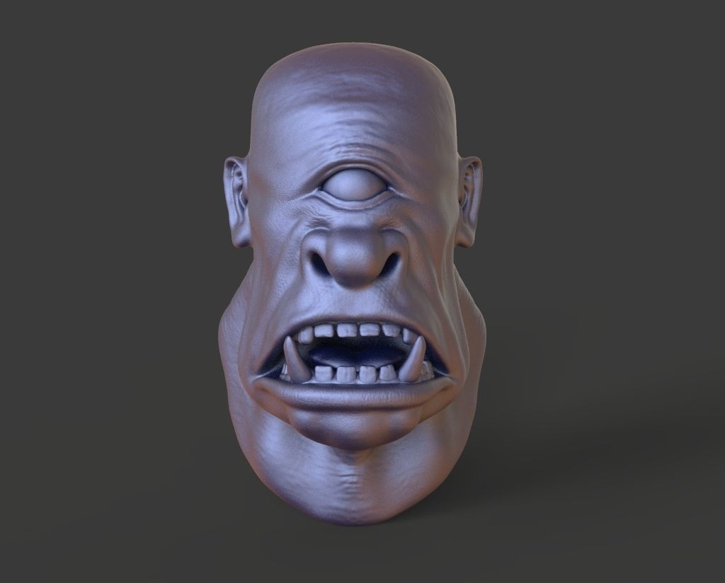 HEAD-F1 high poly sculpt 3D model 3D model_2
