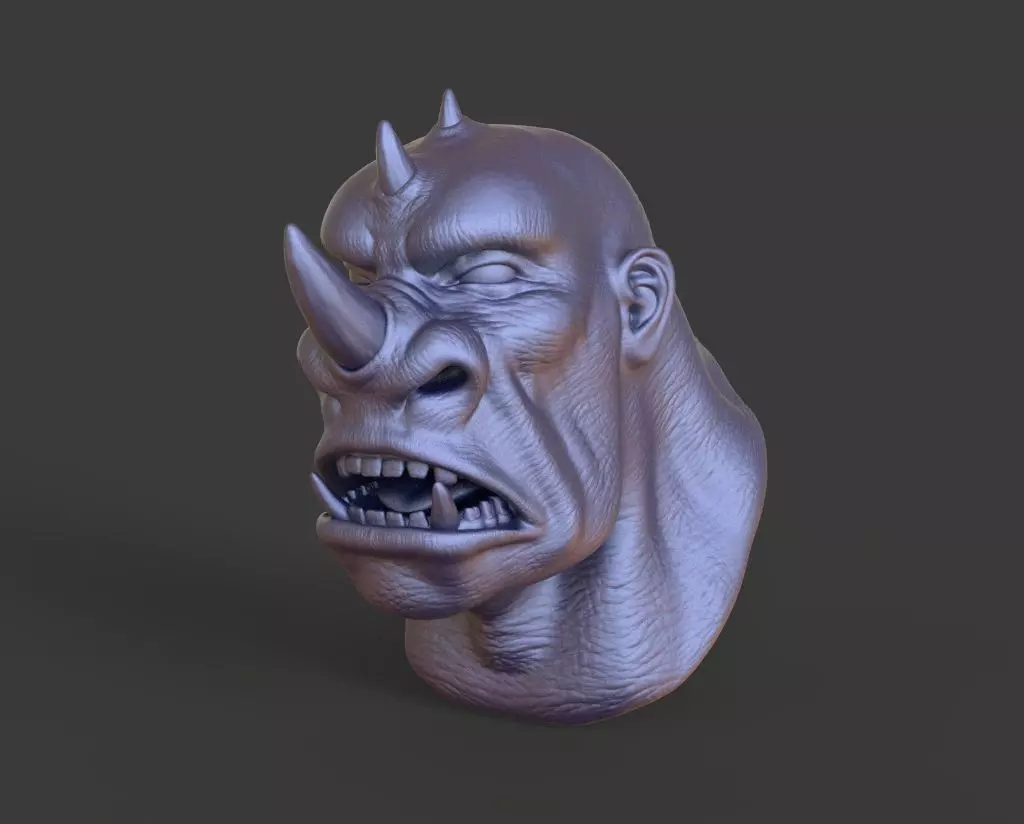 HEAD-F2 high poly sculpt 3D model 3D model_0