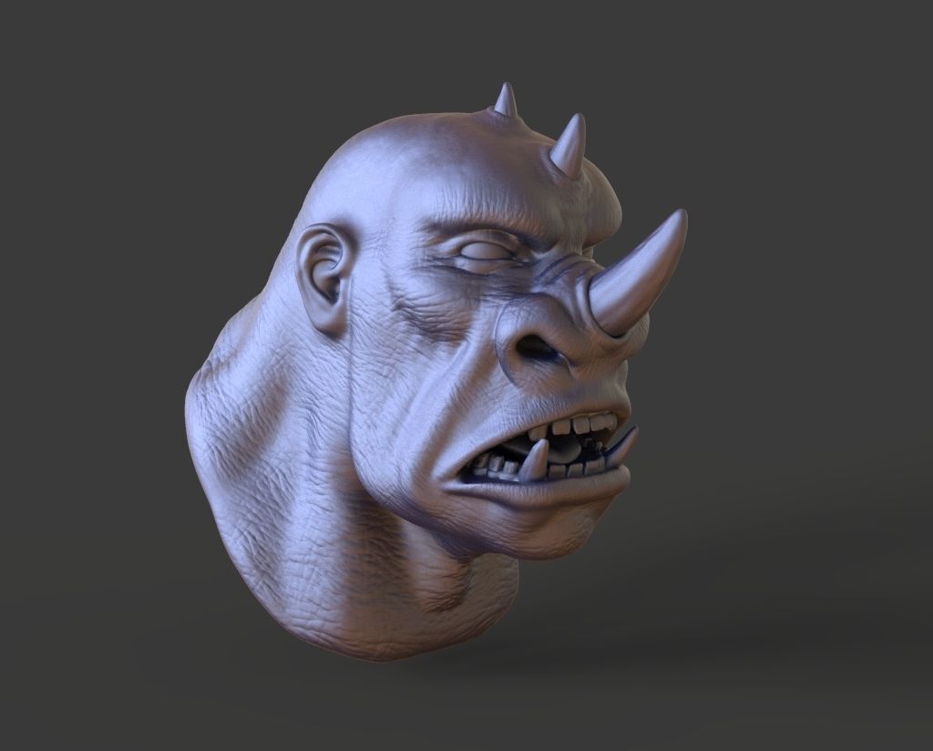 HEAD-F2 high poly sculpt 3D model 3D model_1