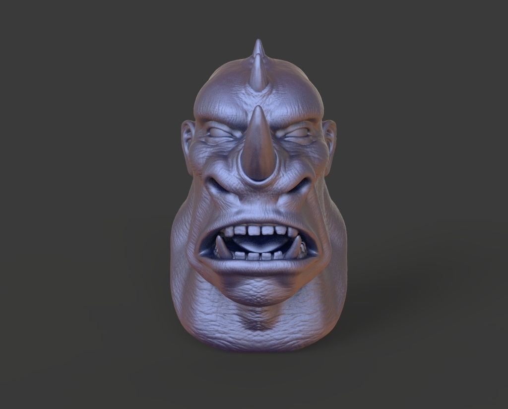 HEAD-F2 high poly sculpt 3D model 3D model_2