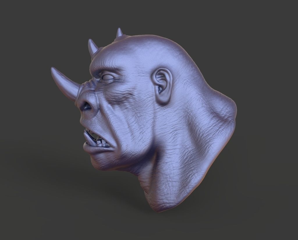 HEAD-F2 high poly sculpt 3D model 3D model_3
