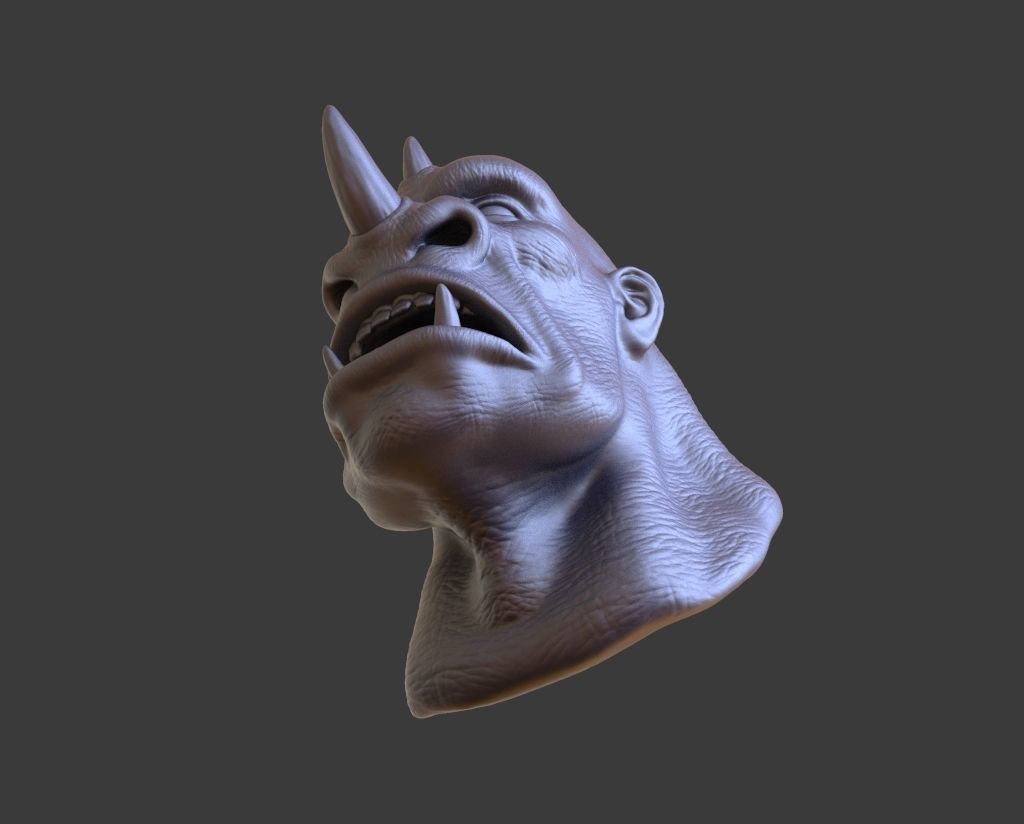 HEAD-F2 high poly sculpt 3D model 3D model_5
