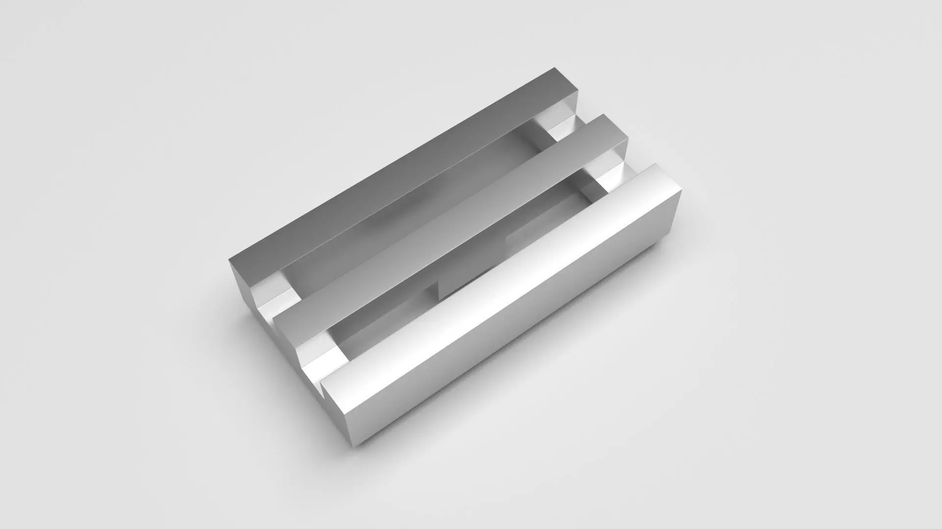 Metallic Lego Grille 3D model_0