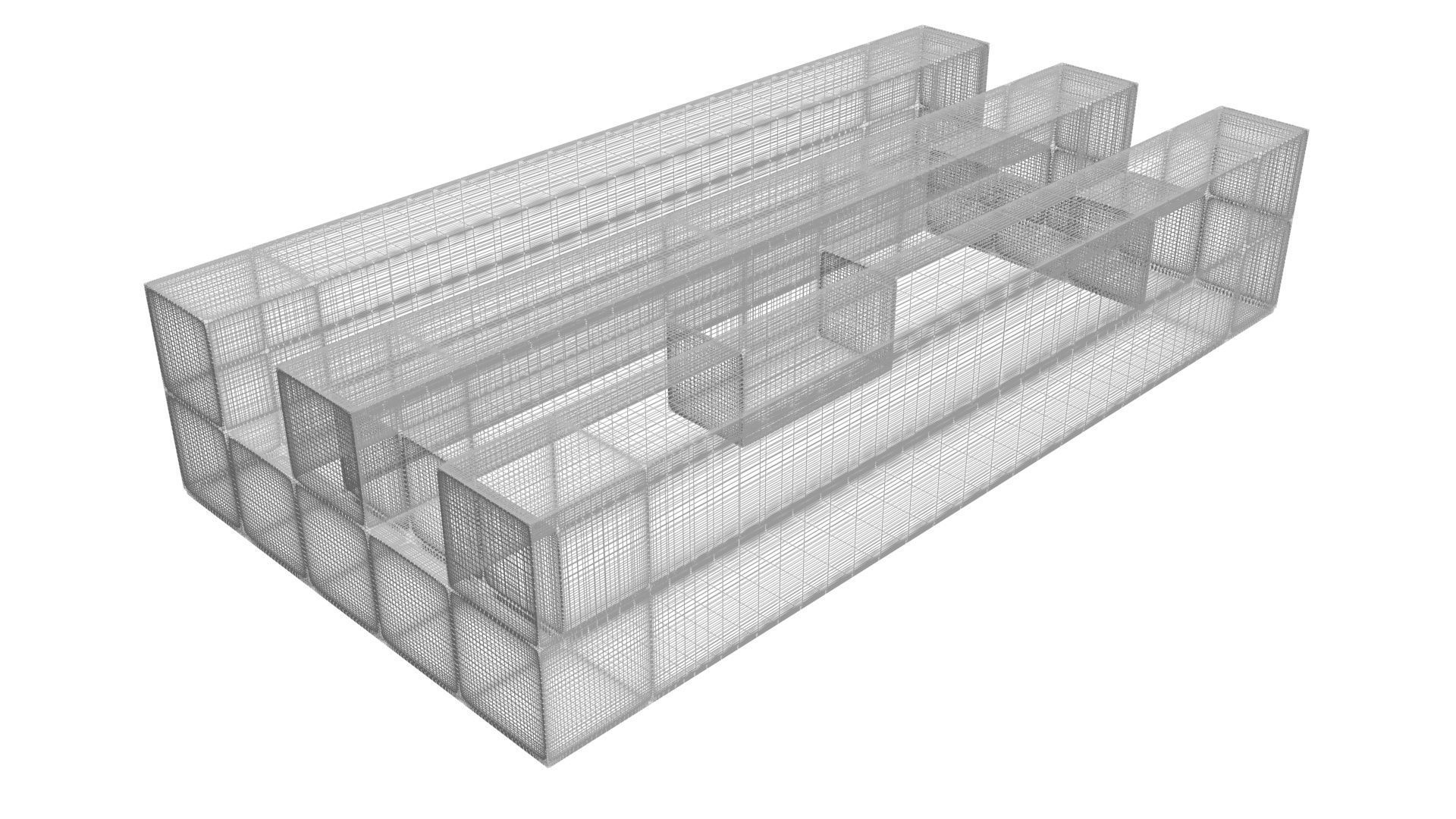 Metallic Lego Grille 3D model_17