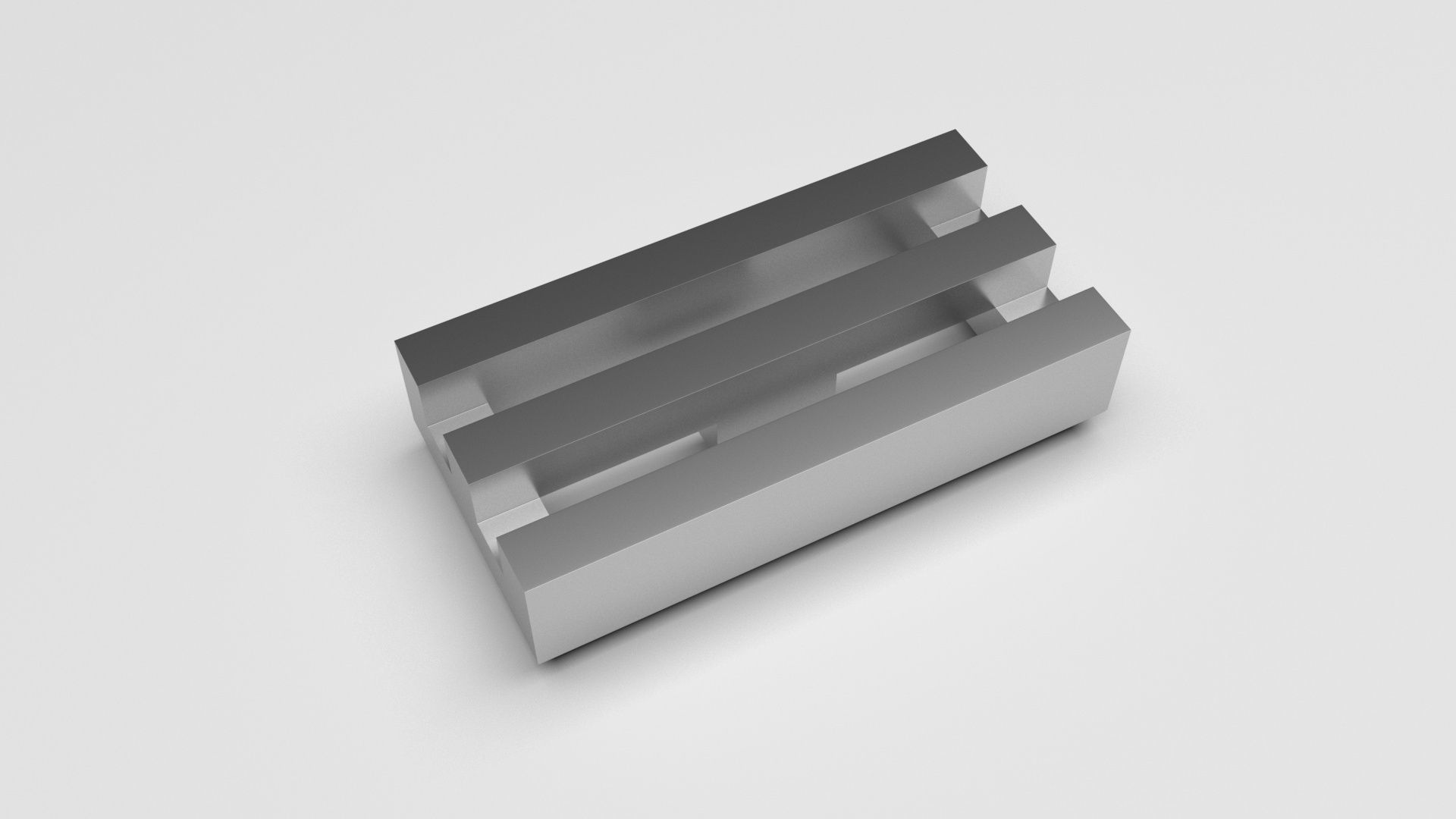 Metallic Lego Grille 3D model_4