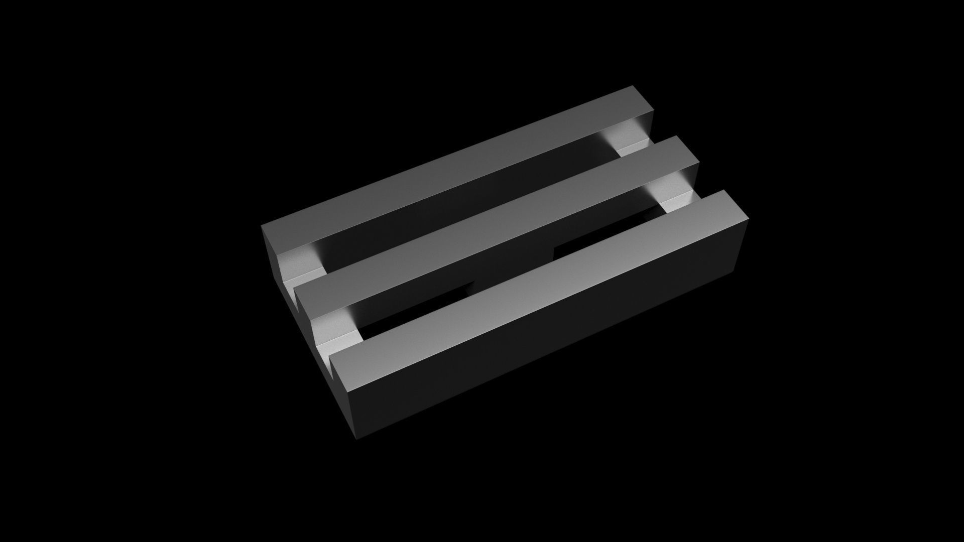 Metallic Lego Grille 3D model_8