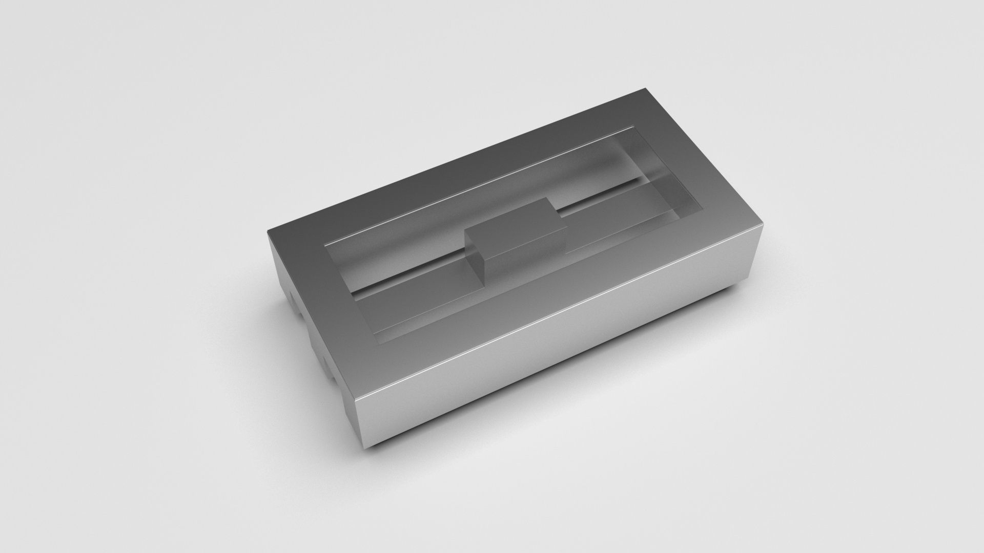 Metallic Lego Grille 3D model_5