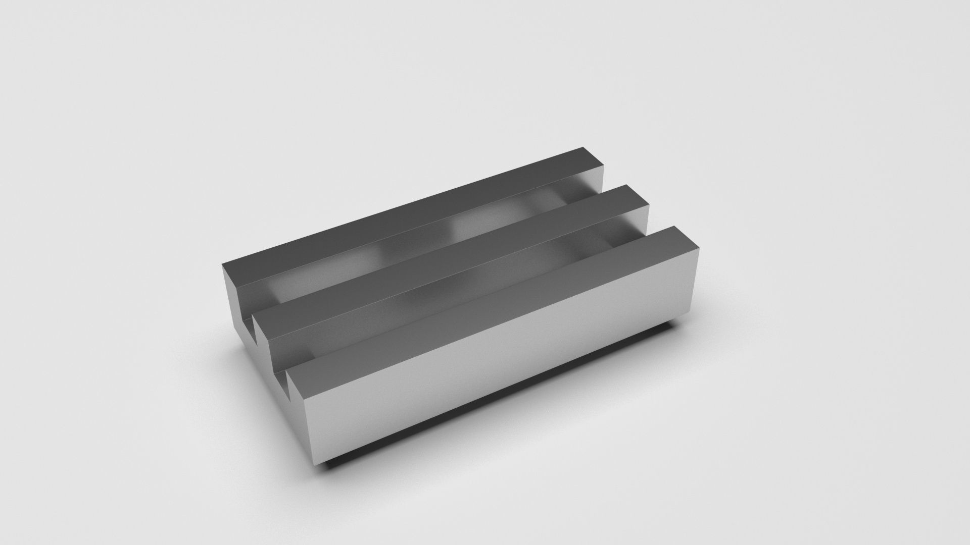 Metallic Lego Grille 3D model_2