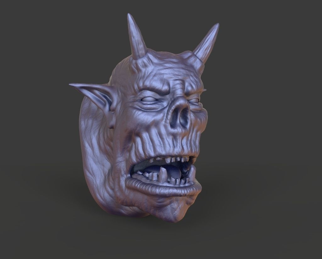 HEAD-F6  high poly sculpt 3D model 3D model_1