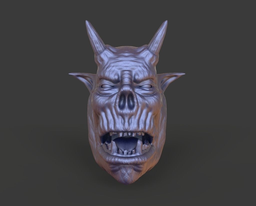 HEAD-F6  high poly sculpt 3D model 3D model_2