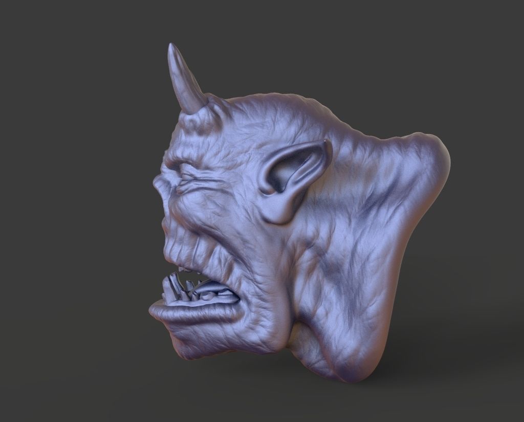 HEAD-F6  high poly sculpt 3D model 3D model_3