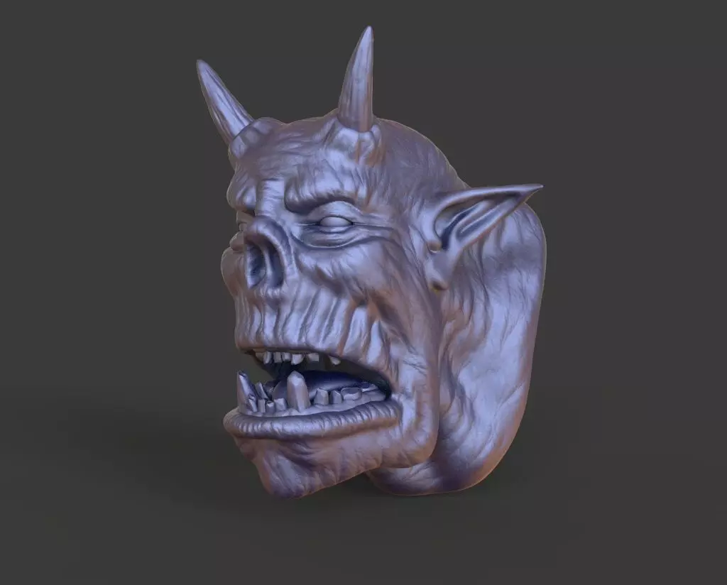 HEAD-F6  high poly sculpt 3D model 3D model_0